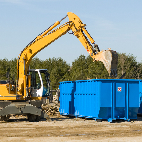 are there any restrictions on where a residential dumpster can be placed in Sophia North Carolina